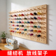 定制缝纫线洞洞板实木板展示架缝纫线毛线架收纳板背景墙置物架子