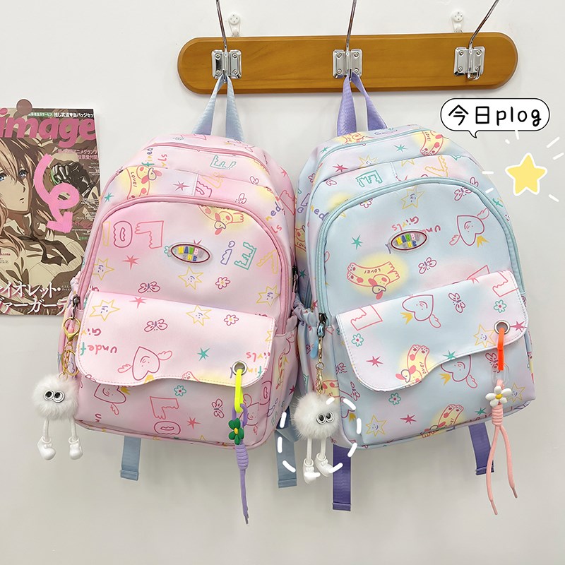 儿童春游背包女孩外出旅游中小学生书包女生轻便研学旅.行双肩包