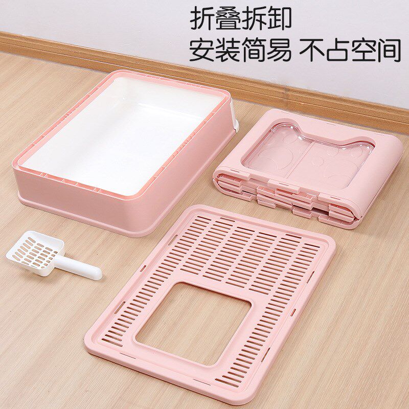 顶入式大号抽屉猫砂盆猫厕所宠物清洁用品防外溅全封闭折叠猫砂盆