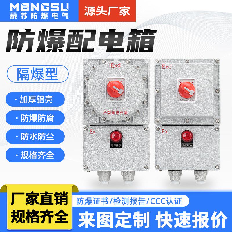 BDZ防爆断路器 2P/3P/4P20A32A63A漏电防爆开关控制X箱 定制非标