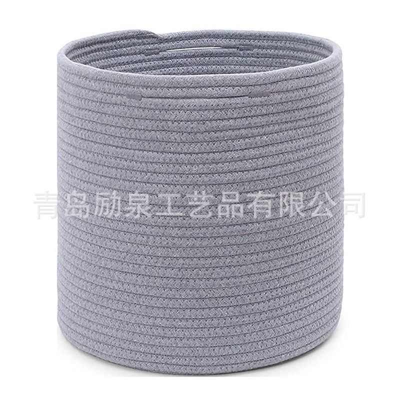 棉绳编织篮植物筐收纳篮盆栽绿植花盆套桌面整理储物筐可折叠,收纳整理,其他收纳篮,淘宝优惠券,粉丝福利购,淘宝优惠卷