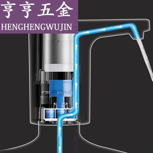 饮水机电动上水器桶装水抽水器办公室抽水器USB充电一键上水白色