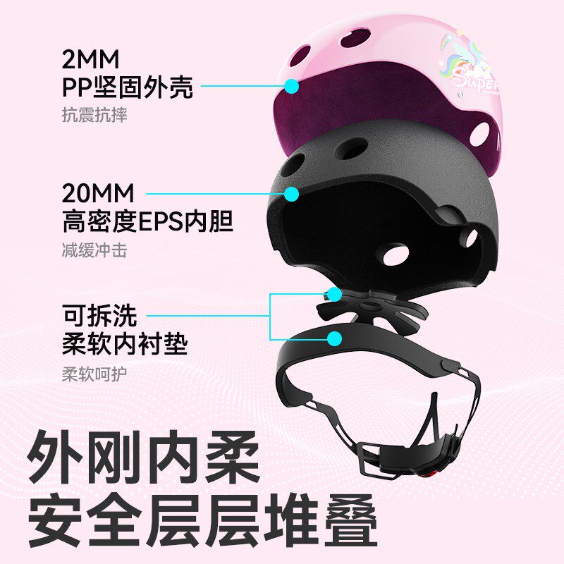 儿童平衡车护具套装轮滑骑行滑板自行车防摔护具儿童头盔护具