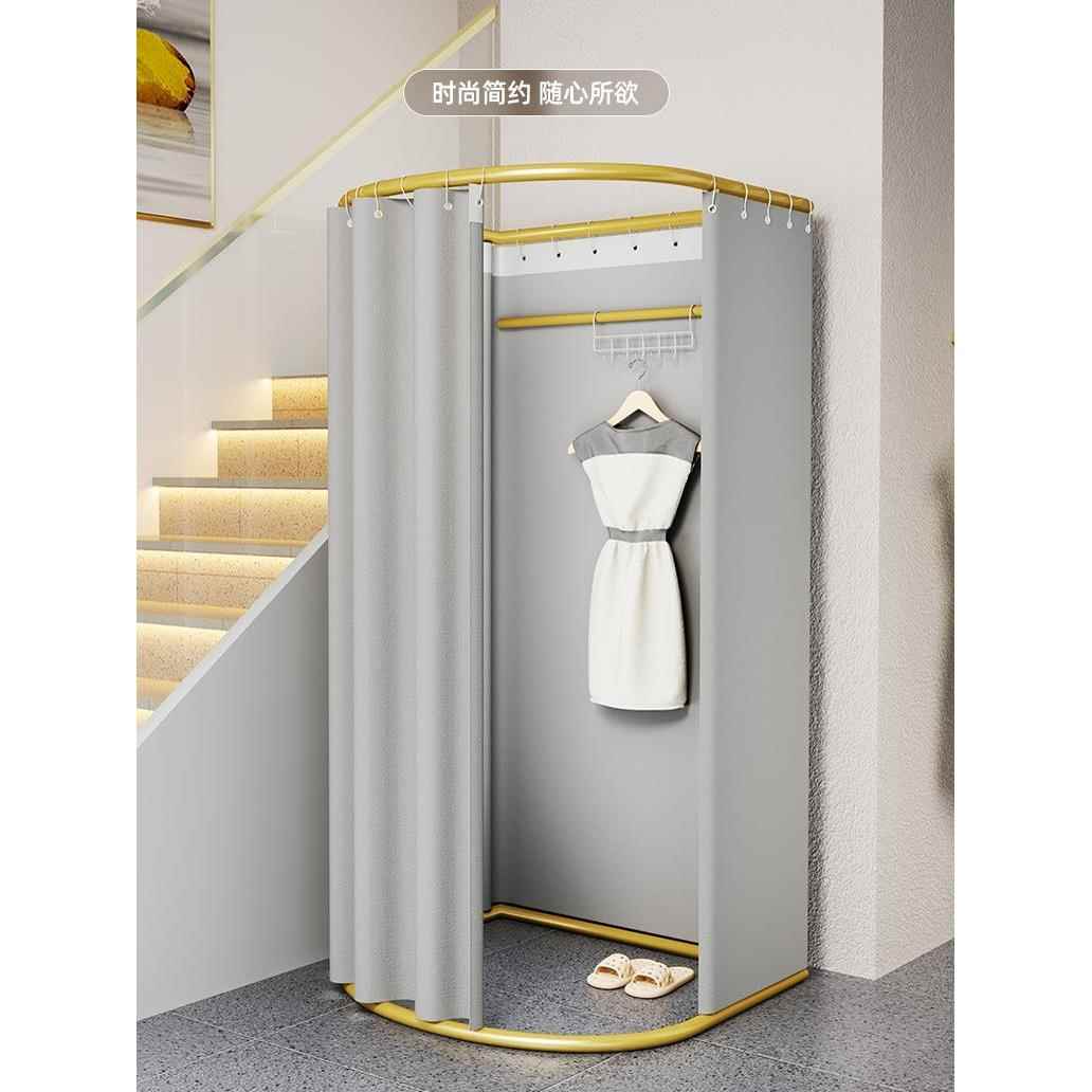 服装店商场试衣间户外简易移动换衣间临时可拆卸展示架更衣室门帘
