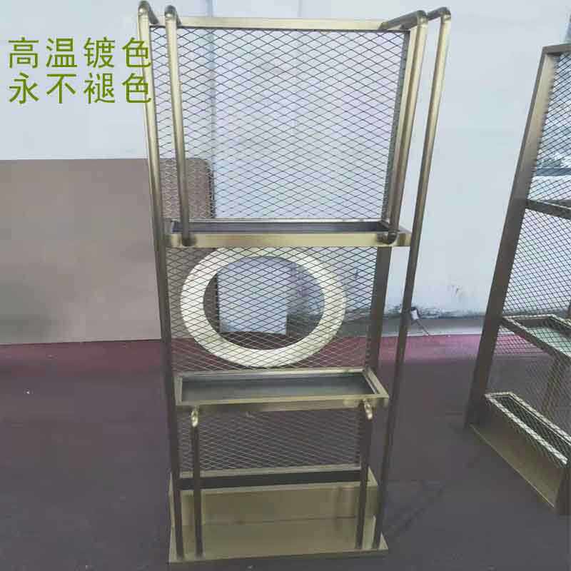 新款不锈钢红酒架简约置物架吧台红酒展示架酒店前台装饰酒柜定制