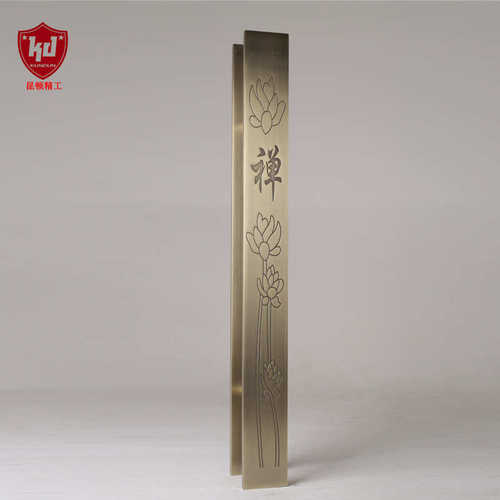双开门仿古拉手玻璃门logo古铜定制门把手拉手玻璃中式把手大门