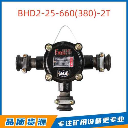 浙江景安煤矿井下用隔爆型低压电缆接线盒BHD2-25/660(380)-2T