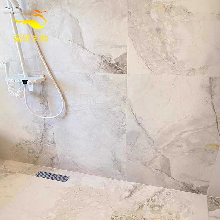 瓷砖通体大理石寒江雪客厅别墅地砖600x1200白色哑光简欧厨卫