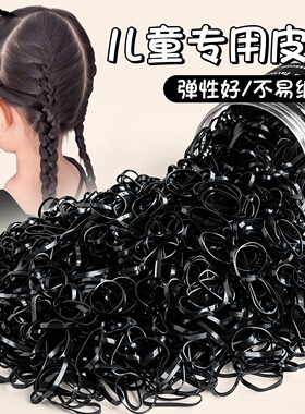 一次性黑色高弹不伤发橡皮筋