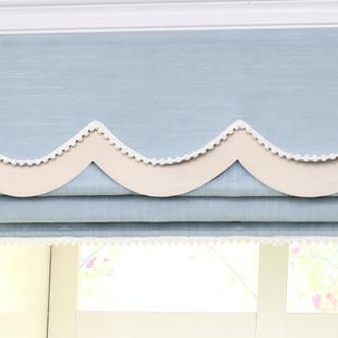 清欢电动罗马帘卷帘全遮光窗帘卧室儿童房厨房飘窗升降折叠提拉帘