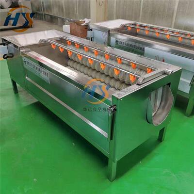 白塔芋头清洗机 商用全自动红心萝卜毛辊磨皮机 莲藕清洗机去皮机