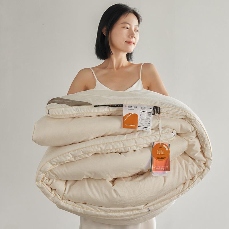 高端轻奢A类李官奇55%大豆纤维被套加厚保暖被子冬被棉被春秋被芯