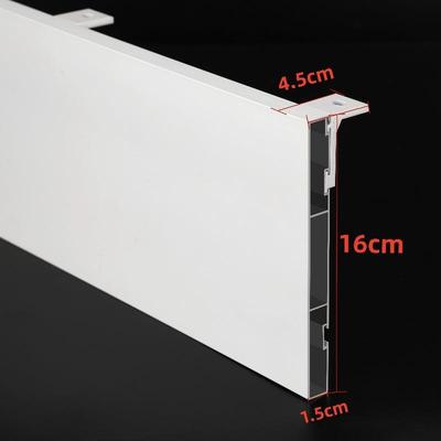 加宽窗帘盒窗帘箱遮光遮丑直板顶装防新品加高铝合金窗帘装饰挡板