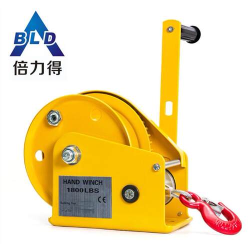 倍力得 2600磅手摇绞盘自锁绞盘刹车绞盘手动起重工具三角架工具
