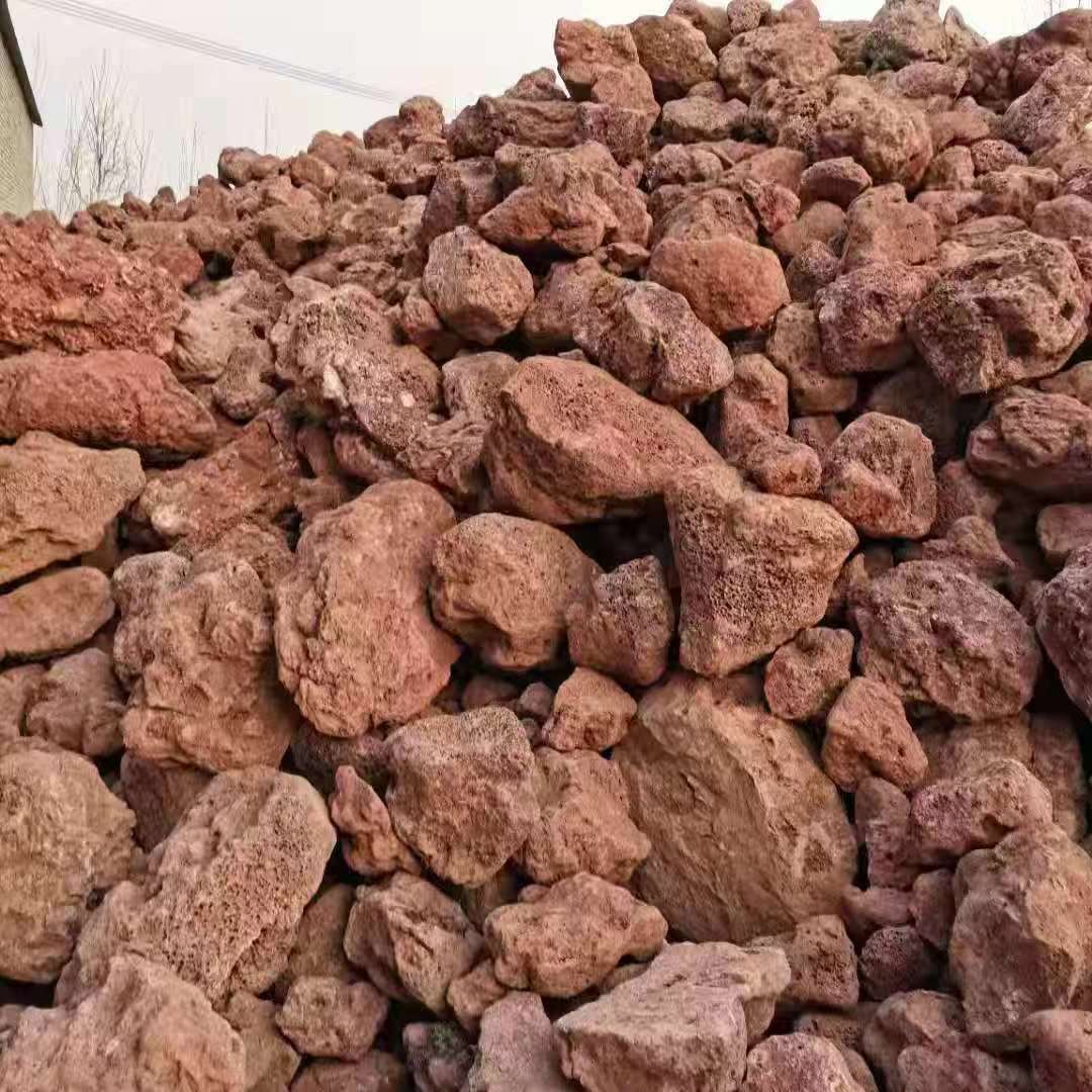 厂家大块火山石公园造景铺路多孔火山岩