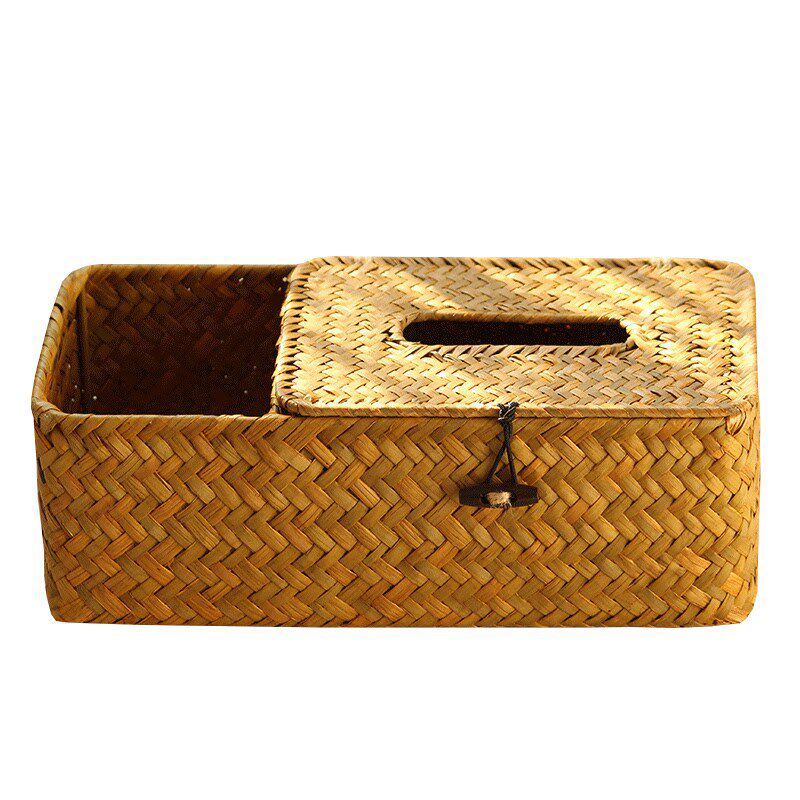 多功能纸盒擦盒j桌面草编抽客厅手纸餐厅收纳盒盒抽手工餐巾纸纸