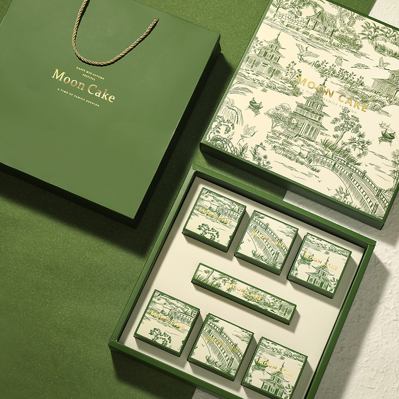 2023月饼包装盒中秋礼p盒空盒子100g高档定制6个8粒冰皮流心礼品