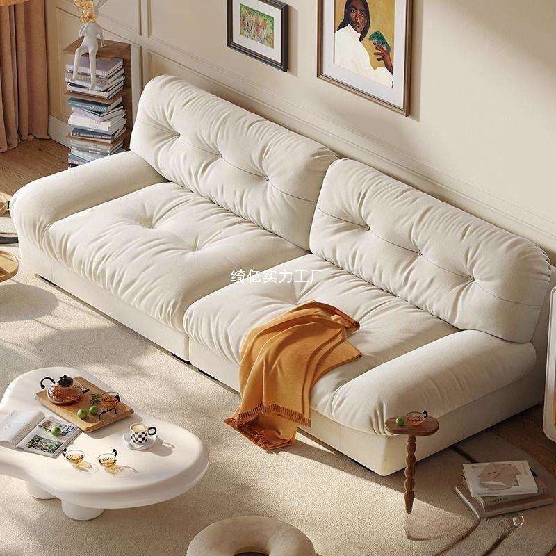 新款北欧布艺沙发客厅家用小户型简约现代布艺沙发猫爪皮艺沙发