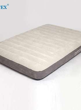 充气床垫单人植绒加厚充气床豪华户外白色充气床垫intex经销