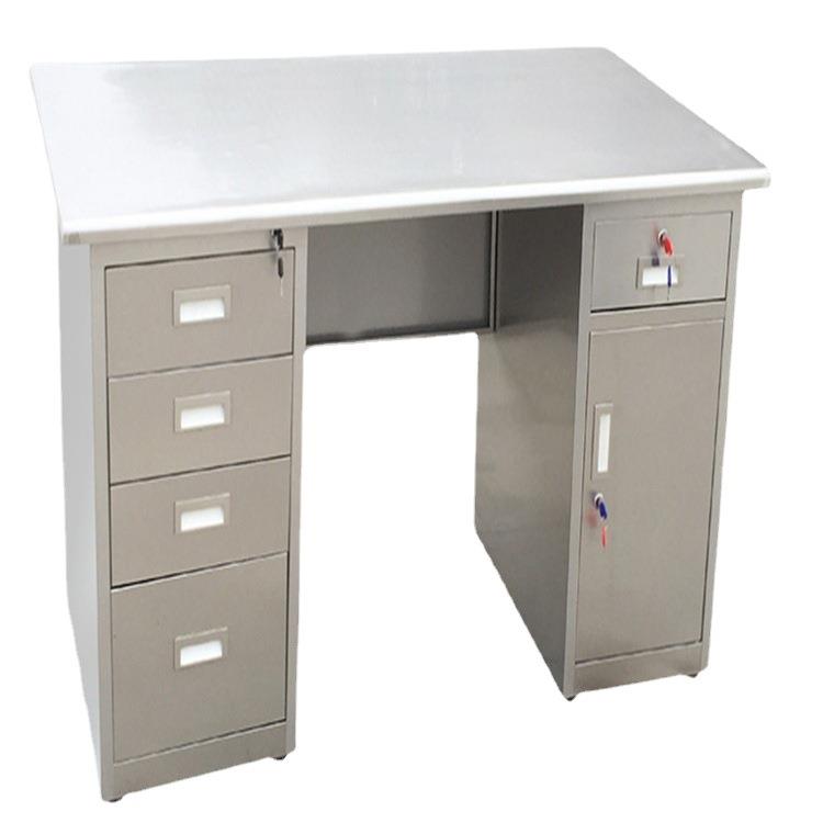 304不锈钢办公桌实验室无尘车间防锈带抽屉斗写作台不锈钢电脑桌