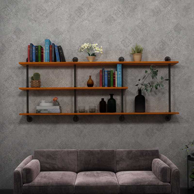 创意美式墙上壁挂花架 客厅卧室家用书架 复古工业风铁艺水管架,模玩/动漫/周边/娃圈三坑/桌游,模型制作工具/辅料耗材,淘宝优惠券,粉丝福利购,淘宝优惠卷