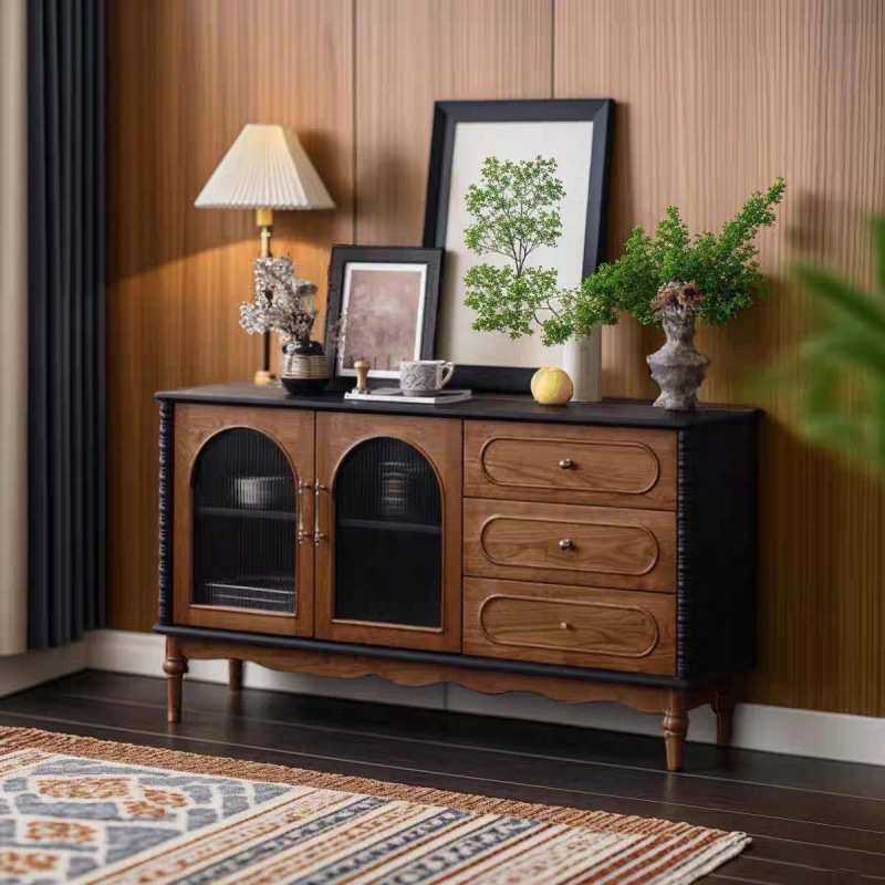 北欧中古餐边复古简约收纳法式实木一体靠墙酒柜储物柜美式客厅,模玩/动漫/周边/娃圈三坑/桌游,模型制作工具/辅料耗材,淘宝优惠券,粉丝福利购,淘宝优惠卷