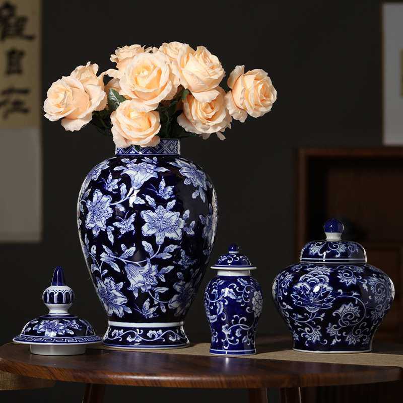 蓝底青花瓷陶瓷花瓶水培鲜花摆件落地储物罐大摆件,模玩/动漫/周边/娃圈三坑/桌游,模型制作工具/辅料耗材,淘宝优惠券,粉丝福利购,淘宝优惠卷