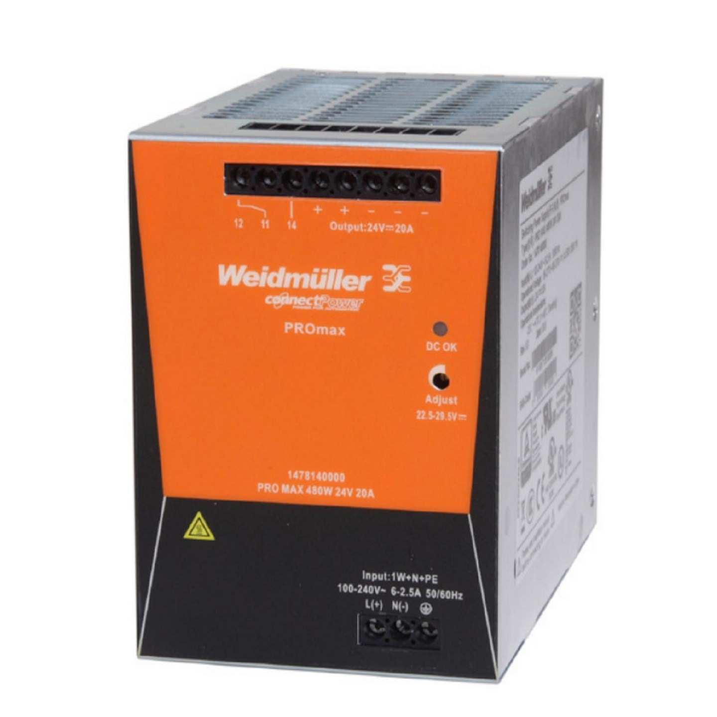 开关电源模块型号:PRO MAX 480W 24V 20A库号：M409954