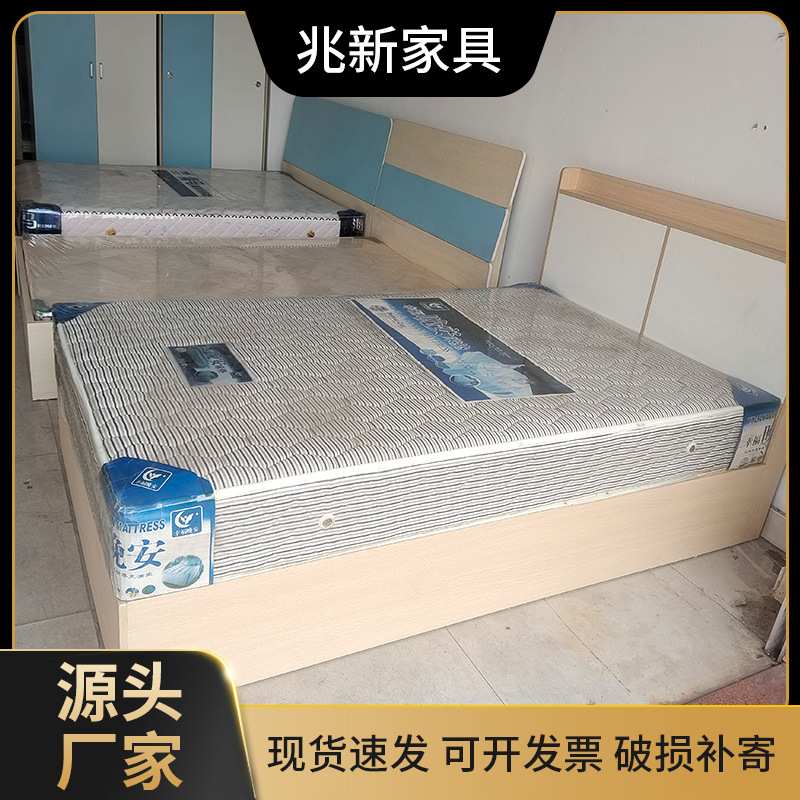 公寓家具全套床搭配床垫衣柜床头柜梳妆台矮柜电视柜全套定 制