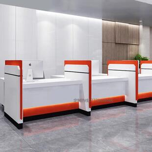 烤漆前台接待台办公桌业务受理台银行电信签约台理财信贷办公柜台