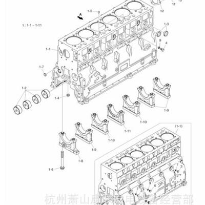 140202-00439轴承盖组装品L136T斗山