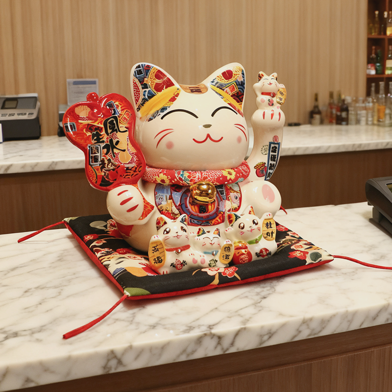 招财猫店铺收银前台开业送礼摆件2025新款储蓄罐发财猫礼品存钱罐