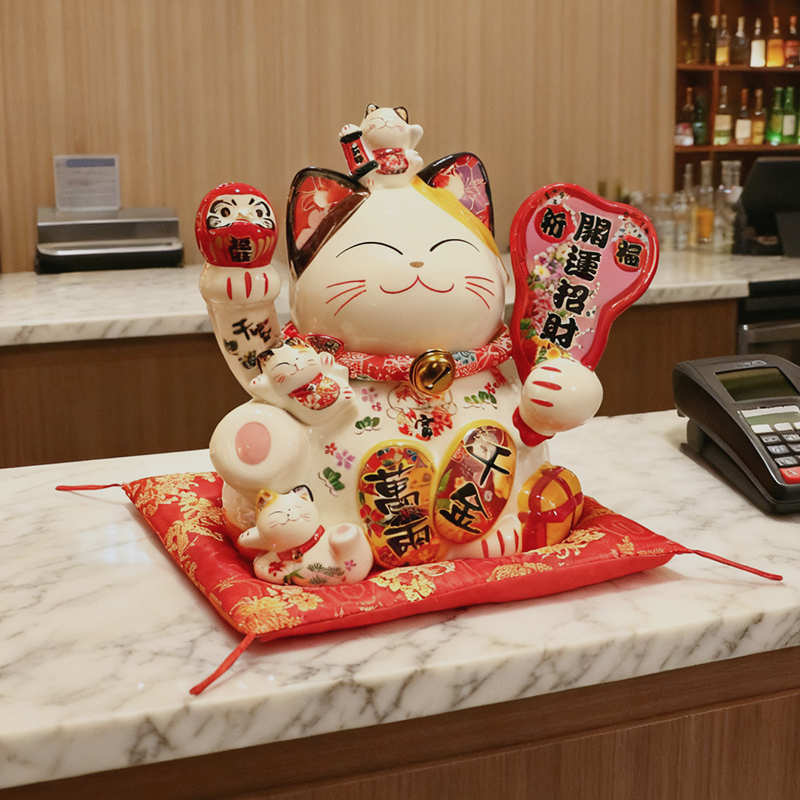 招财猫店铺收银前台开业送礼摆件2025新款储蓄罐发财猫礼品存钱罐