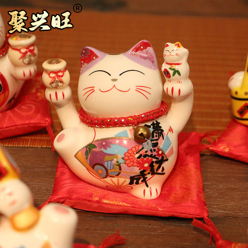 招财猫乔迁客厅加大码陶瓷摆件储蓄罐开业礼物特大号发财猫存钱罐,家居饰品,桌面摆件,淘宝优惠券,粉丝福利购,淘宝优惠卷