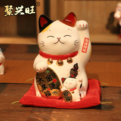 日本招财猫摆件存钱罐高端大气
