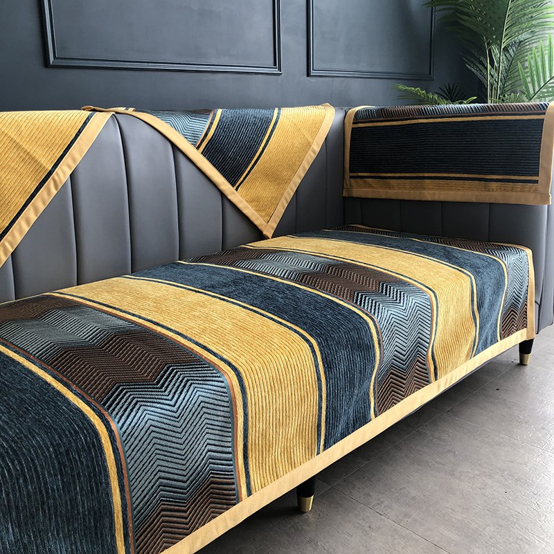 简约现代轻奢坐垫沙发垫布艺沙发套盖布防滑四季沙发W套沙发巾条