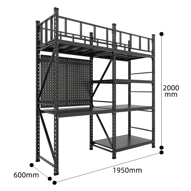 洞洞板货架d露营装备置物架落地多层地下室阳台五金工具收纳架子