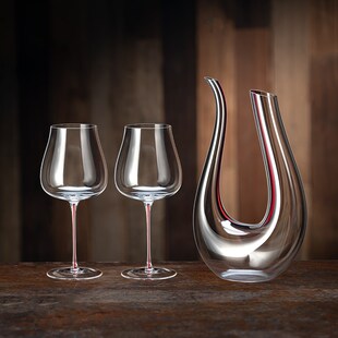 红酒杯醒酒器h一体架轻奢高档勃艮第葡萄酒杯子水晶高脚杯红色酒