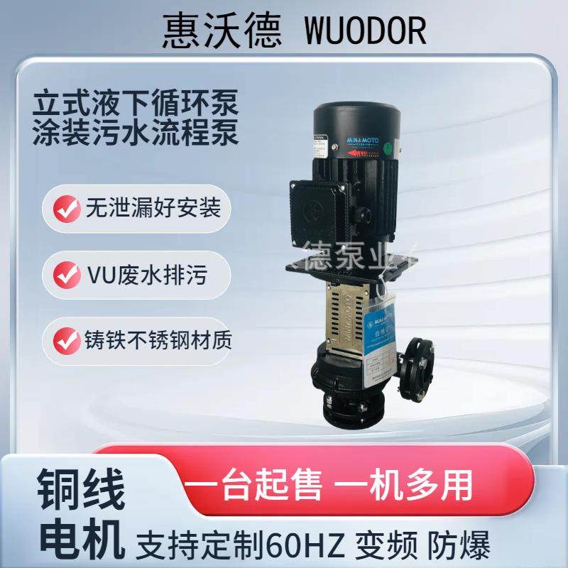 供应MINAMOTO铸铁立式循环泵YLX450-65涂装设备污水潜水液下水泵