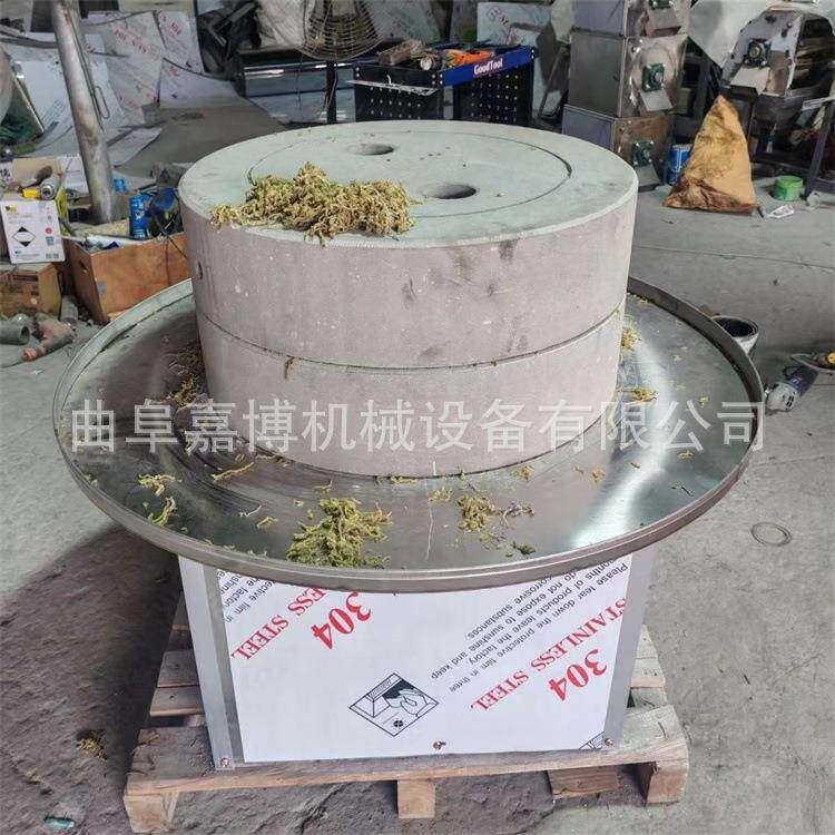 青麦子碾转电动石磨 绿豆煎饼糊豆腐磨浆机 艾绒电动石磨机