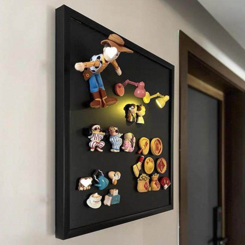 磁吸黑板电表箱遮丑神器配电箱遮挡装饰画免打孔新款冰箱贴展示板