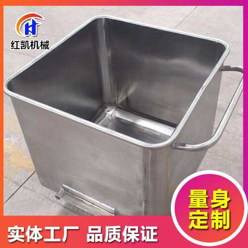 厂家供应 304不锈钢食品200L肉桶车 料斗车 滚揉机配套上料车