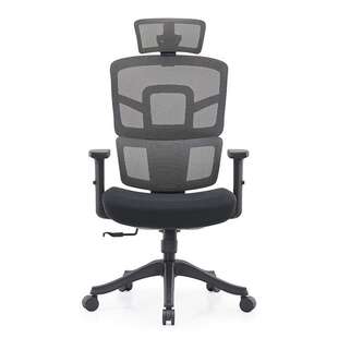 办公室会议椅带护腰人体工学椅透气网布靠背椅家用可旋转电脑椅