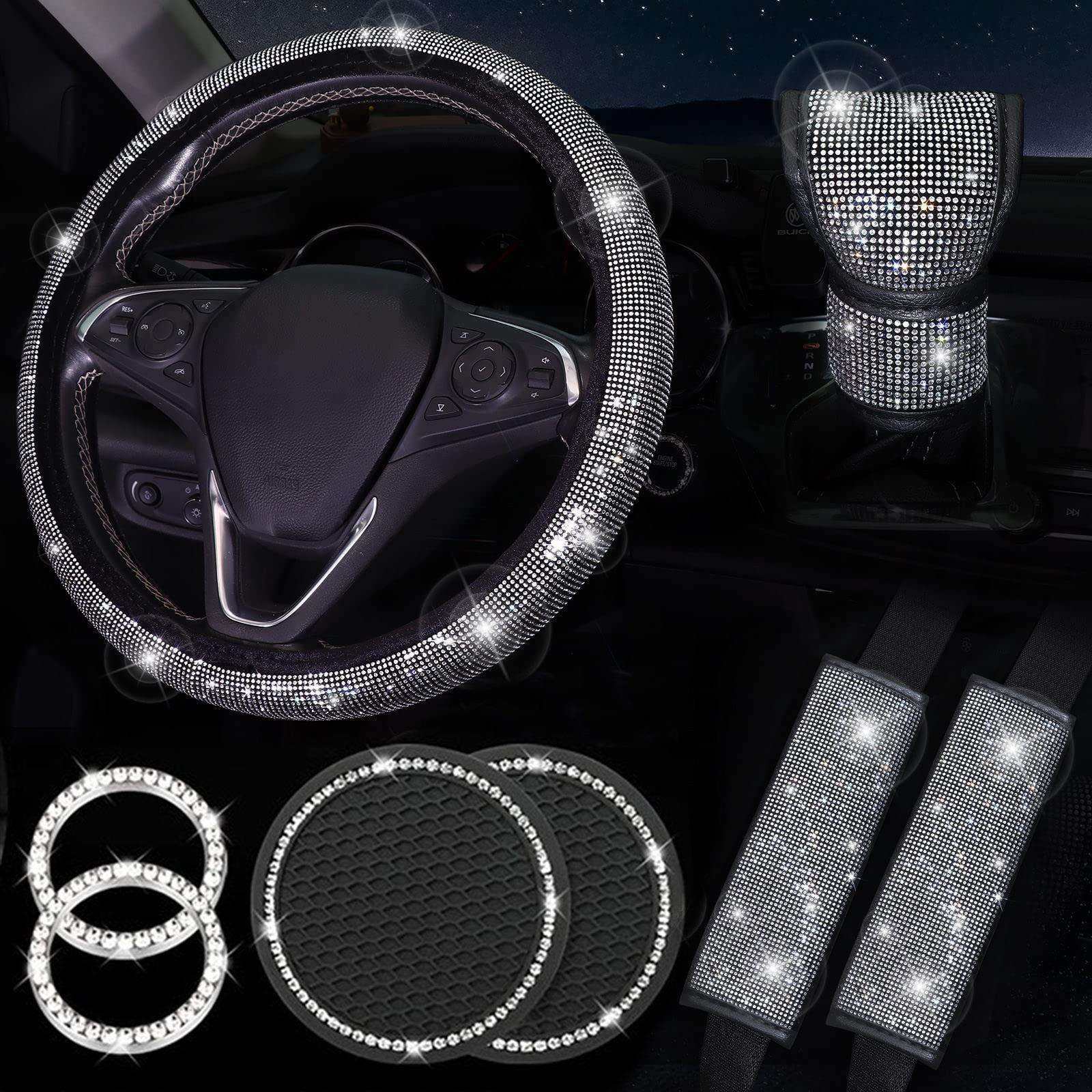 汽车镶钻方向盘套档把套护肩套杯垫启动环弹力无内圈跨境爆款套装,鲜花速递/花卉仿真/绿植园艺,割草机/草坪机,淘宝优惠券,粉丝福利购,淘宝优惠卷