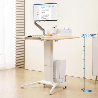 气动升降电脑桌台式可移动家用儿童桌折叠书桌办公桌站立式工作台