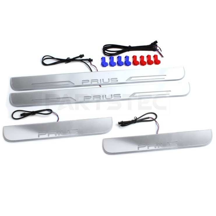 适用于prius普锐斯30系40系50系流光动态门槛条迎宾踏板