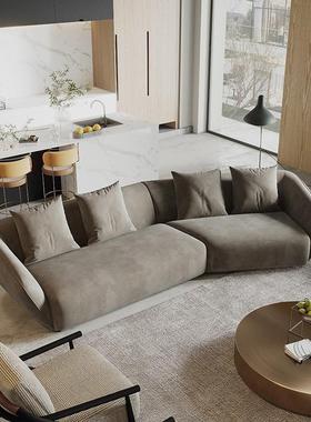 现代轻奢沙发简约北欧布艺沙发小户型家用客厅沙发绒布沙发SF307