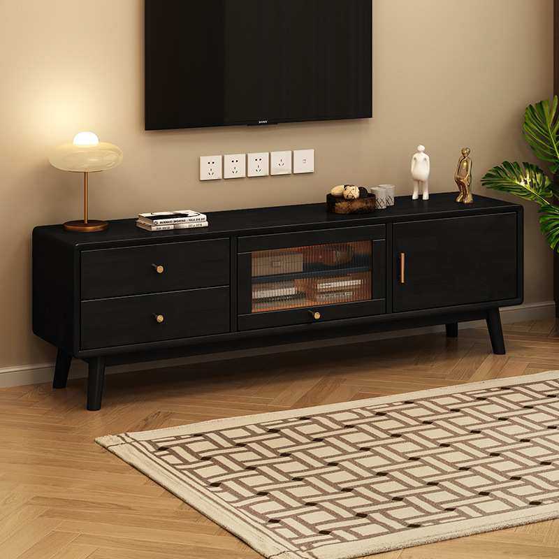 实木电视柜茶几组合三件套小户型黑色复古风客厅单独收纳储物边柜,模玩/动漫/周边/娃圈三坑/桌游,模型制作工具/辅料耗材,淘宝优惠券,粉丝福利购,淘宝优惠卷