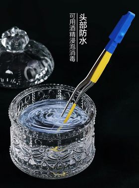 儿童专用发光掏耳勺镊子耳挖勺耵聍钩神器硅胶挖耳朵采耳工具带灯