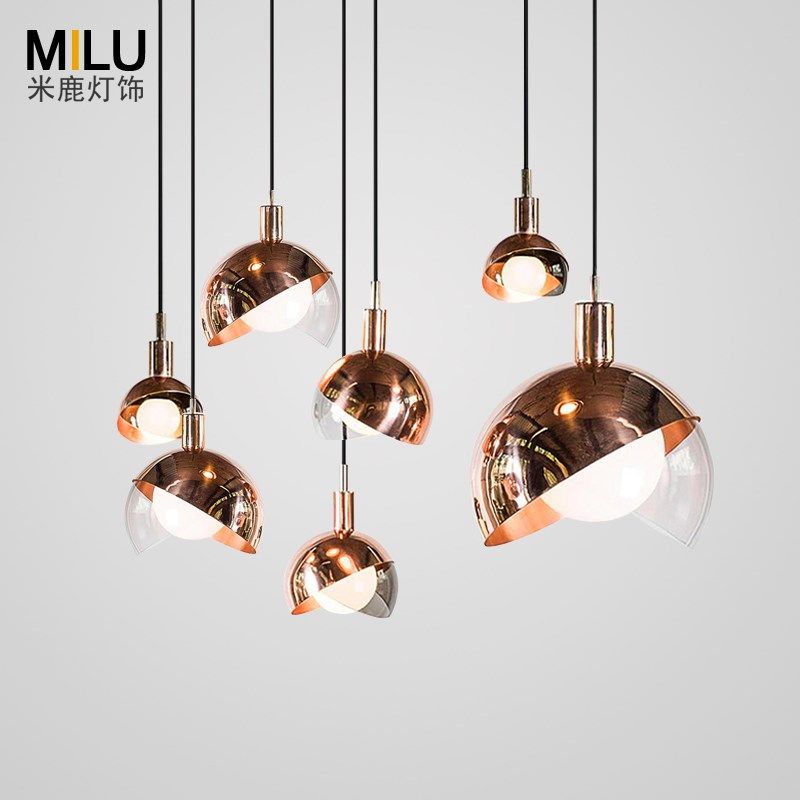 北欧现代简约客厅餐厅卧室床头小吊灯创意店铺服饰店商用玻璃灯具,家装灯饰光源,客厅吊灯,淘宝优惠券,粉丝福利购,淘宝优惠卷